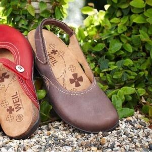 Dr. Andrew Weil Lucia Slingback Leather Mule